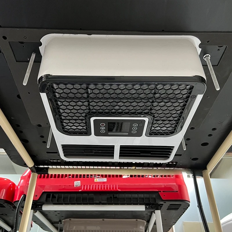 High-End 12V 24V Electric Parking Air Conditioner, All-in-One Roof Top AC Unit with Strong Cooling for Truck RV Camper