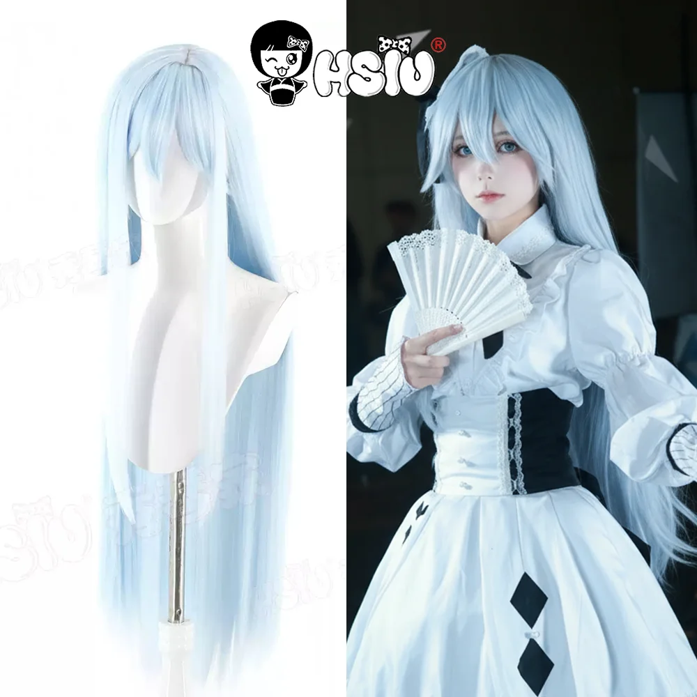 Yoisaki Kanade Cosplay perruque HSIU 95 CM bleu clair cheveux longs perruque synthétique + bonnet de perruque Anime projet Sekai scène colorée! exploit Cosplay