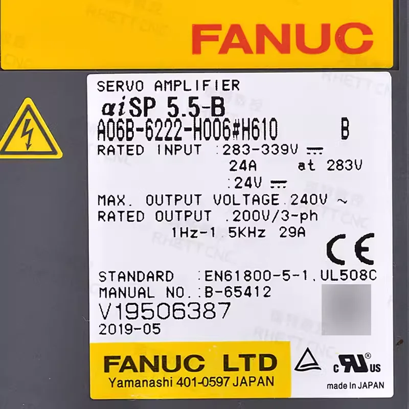 

A06B-6222-H006 Новый сервопривод Fanuc в наличии, быстрая доставка