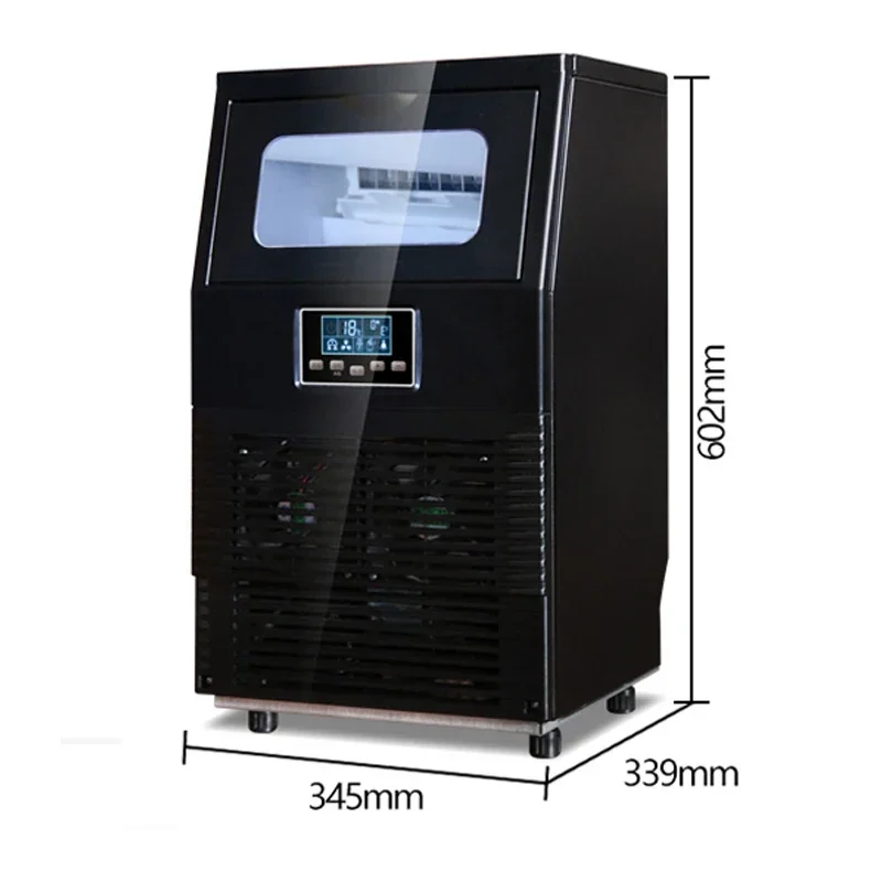 40KG/24H Ice Maker New high quality commercial ice machine household ice machine tea milk shop Automatic water inlet