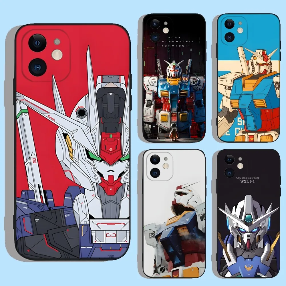 Cool G-GundamS 00 Robort Phone Case For iPhone 16,15,14,13,12,11,XS,XR,X,8,7,Pro,Max,Plus,mini Silicone Black Cover