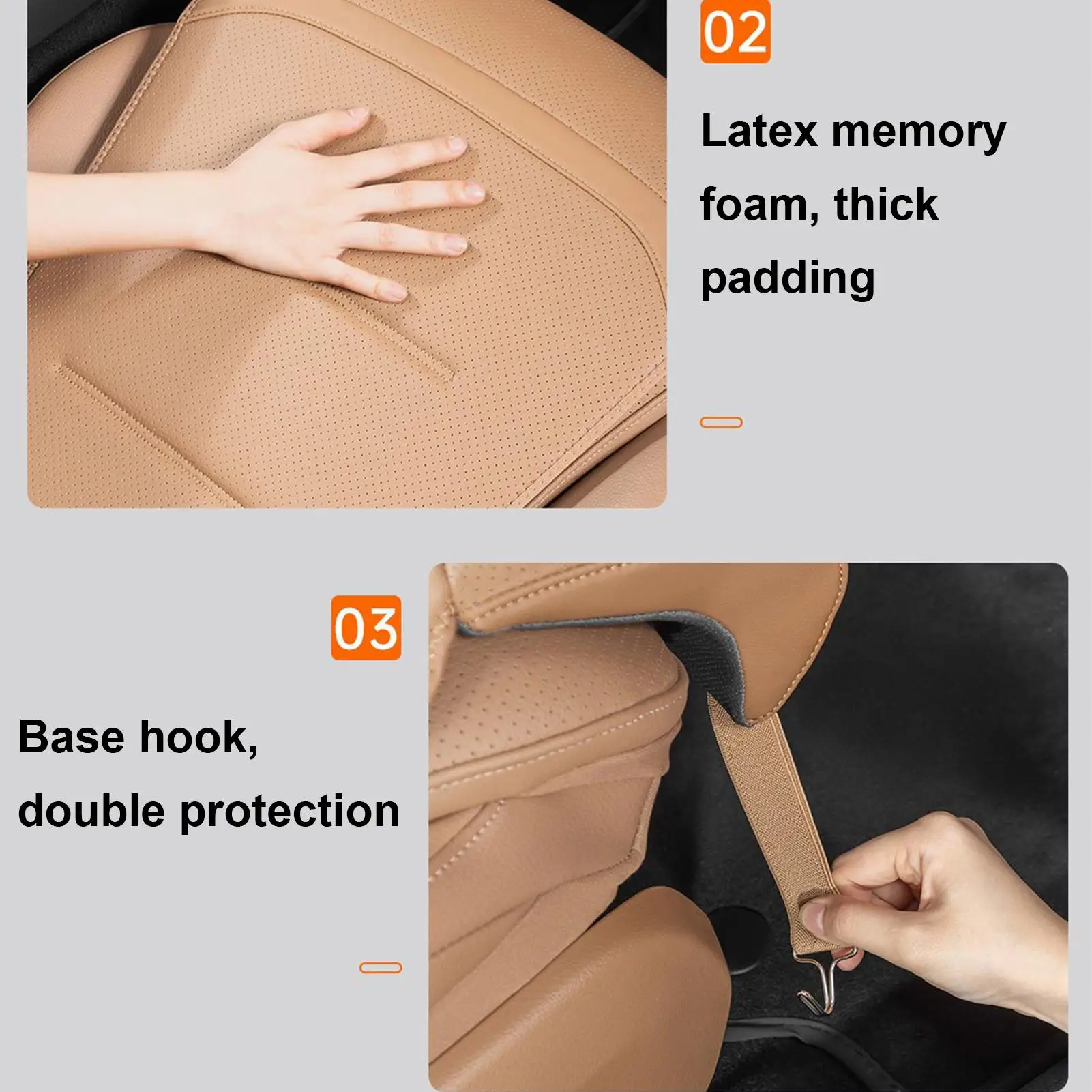 

Car Seat Extender Leg Support Seat Cushion For Car Ergonomic Pillow Chair Pads For Travel Home Truck Sedan SUV RV Road Trip Long