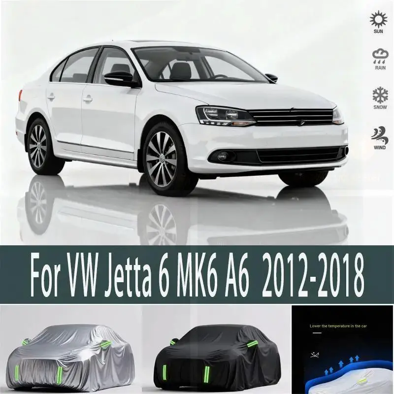 

Для улицы полный для VW Jetta 6 MK6 A6 2012-2018 снежный солнцезащитный козырек водонепроницаемые пылезащитные автомобильные чехлы