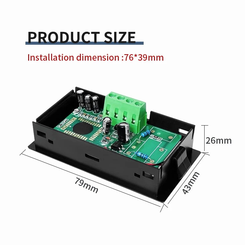 D69-22 AC Voltage Digital Display Meter AC/DC8-12V Isolated Power Supply LCD Digital Display AC 0-200V600V High Precision