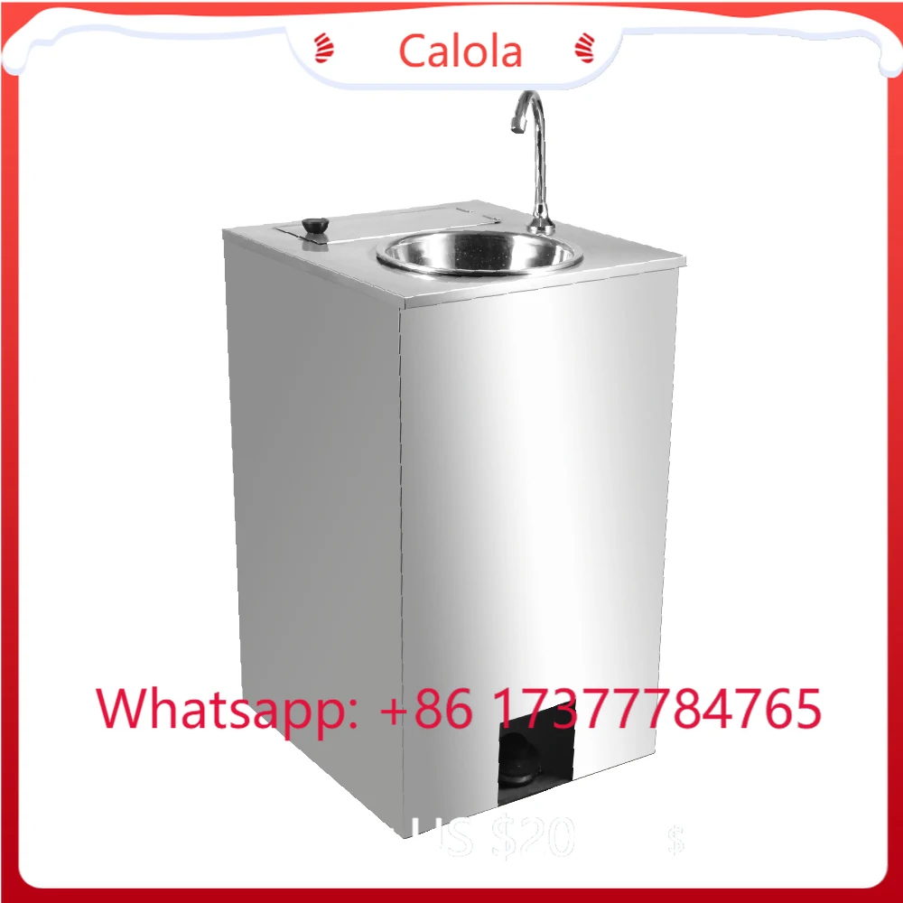 Stainless Steel Portable Mobile Wash Basin, Electric Hand Washing Sink Outdoor Factory Wholesale