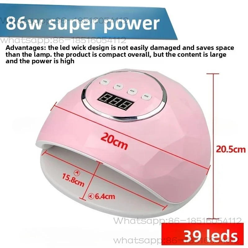 36W high-power four tube UV purple lamp curing lamp for mobile phone maintenance, shadowless glue green oil nail UV lamp