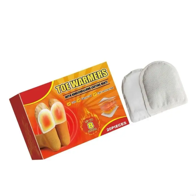

Adhesives Toe Warmers, 8 Hour Natural Heat, Thin and Soft Foot Warmers Pad for Hiking, Skiings, and Daily Comfort X3UC