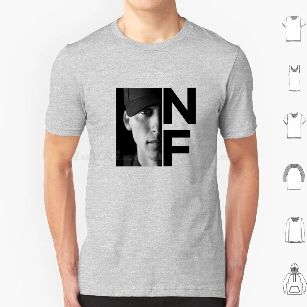 Nf Rapper Fan Art T-Shirt Große Größen 100% Baumwolle Nf Nf Rapper Real Music Rapper Nf Rap The Search Perception Therapy Session Rap
