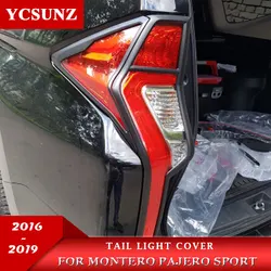 ABS Tail Lights Cover For Mitsubishi Pajero Sport 2016 2017 2018 2019 Accessories For Mitsubishi Montero Pajero Sport car Parts