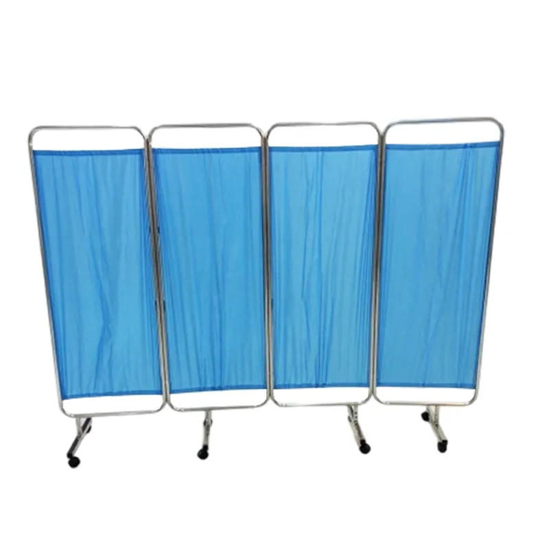 

Screen partition for hospitals Mobile nursing block Beauty salon Physiotherapy Stainless steel simple folding screen