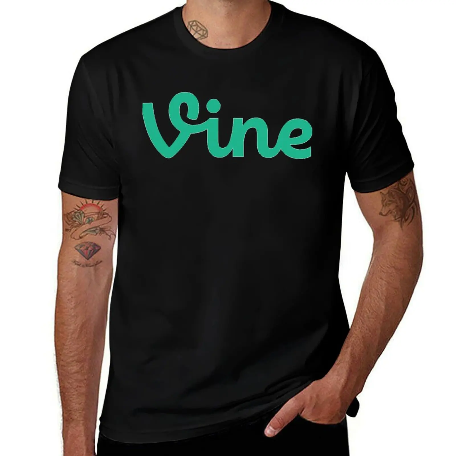 

BEST SELLER Vine Logo Merchandise T-Shirt t shirts cotton 100% t shirt men 100% cotton luxury brand T-Shirt