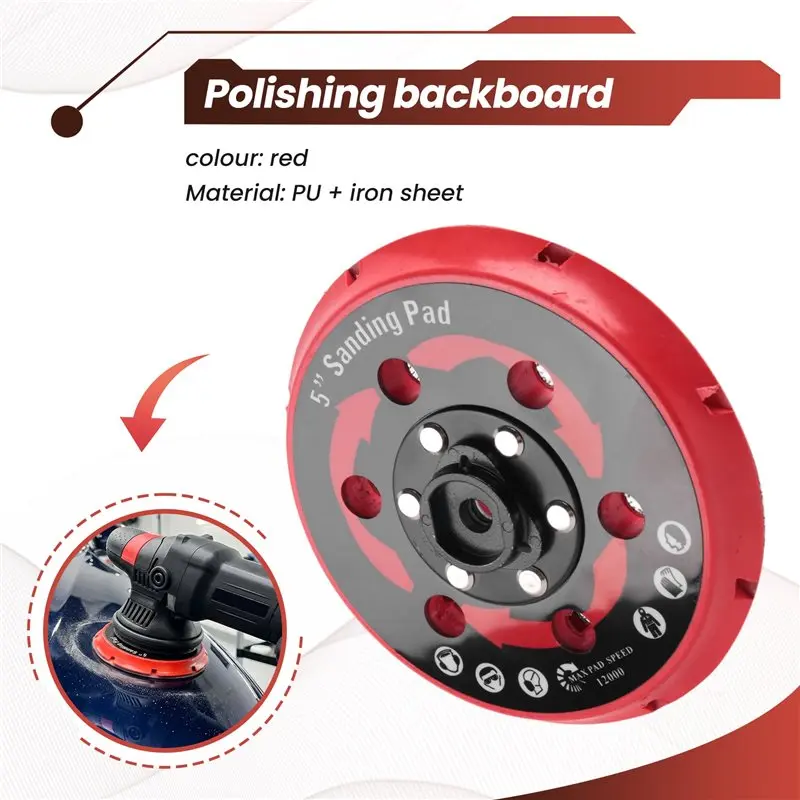 Backing Plate For Dual Action Polisher DA Polisher Backing Plate Back Holder-AT36
