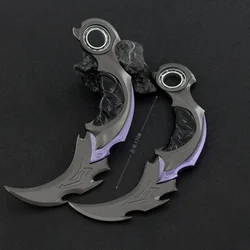 Valorant Waffe 16cm Nahkampf Reaver 2,0 Karambit Messer 16cm Metall Spiel Peripherie Samurai Schwert Legierung Modell Keychain Kid geschenk Spielzeug