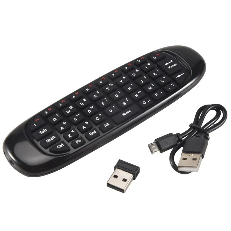 2.4G Air Mouse Wireless Keyboard Remote Control For Android TV Box Computer English Version 6 Axes Gyroscope