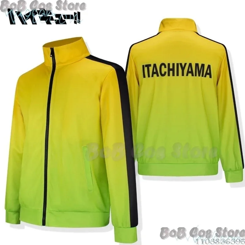 25COSItachiyama معهد موحد Sakusa Kiyoomi أنيمي تأثيري حلي الكرة الطائرة الصبي رقم 10 موحدة SKS معطف تي شيرت مجموعة الأخضر Y