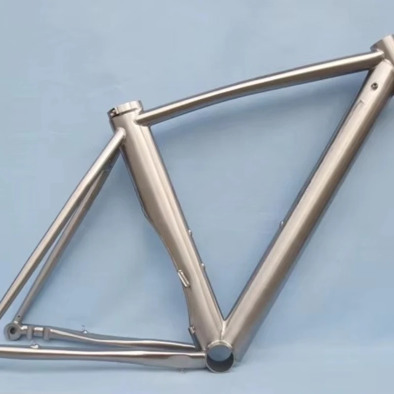 

Top Selling Titanium Aviation Road Bike Frame Brabra in XTR M9000 Front Derailment with Perfect Welding Technology