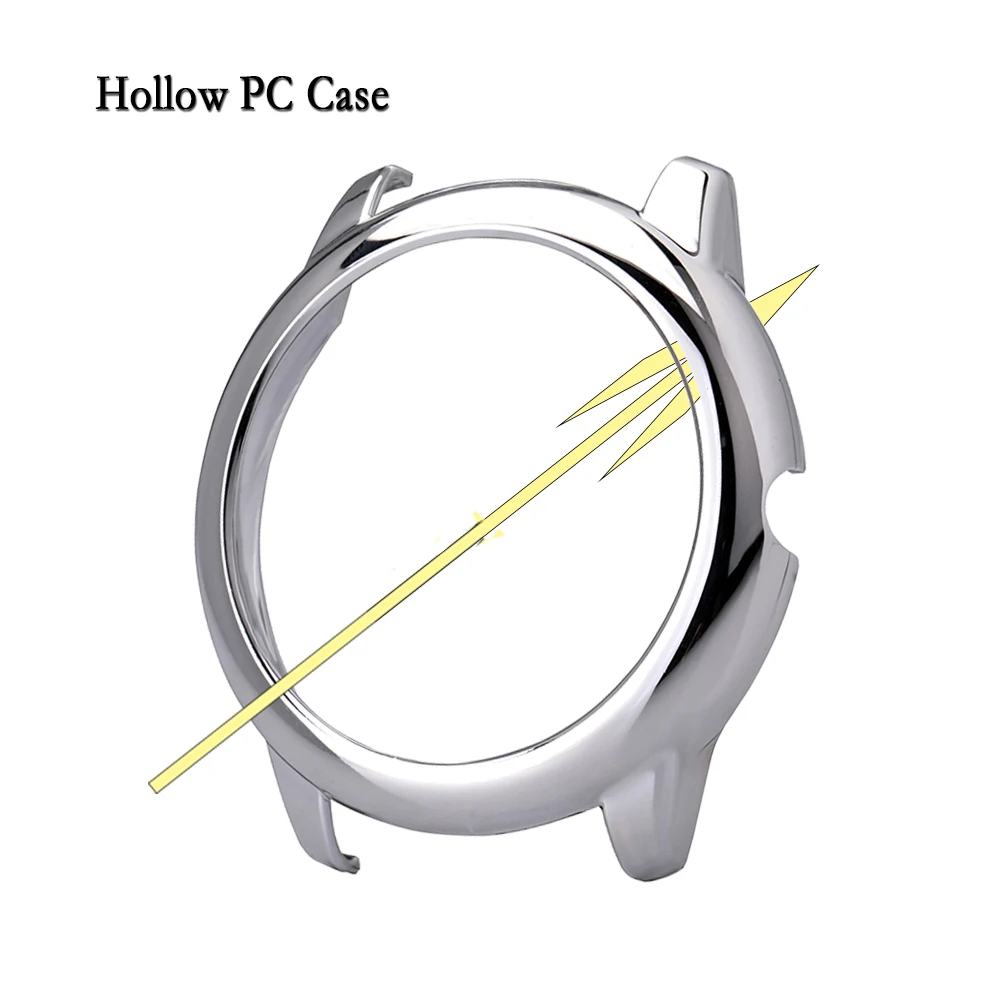 For Xiaomi Haylou Solar LS05 Electroplated Durable PC Protective Case Hollow Watch Frame Shells