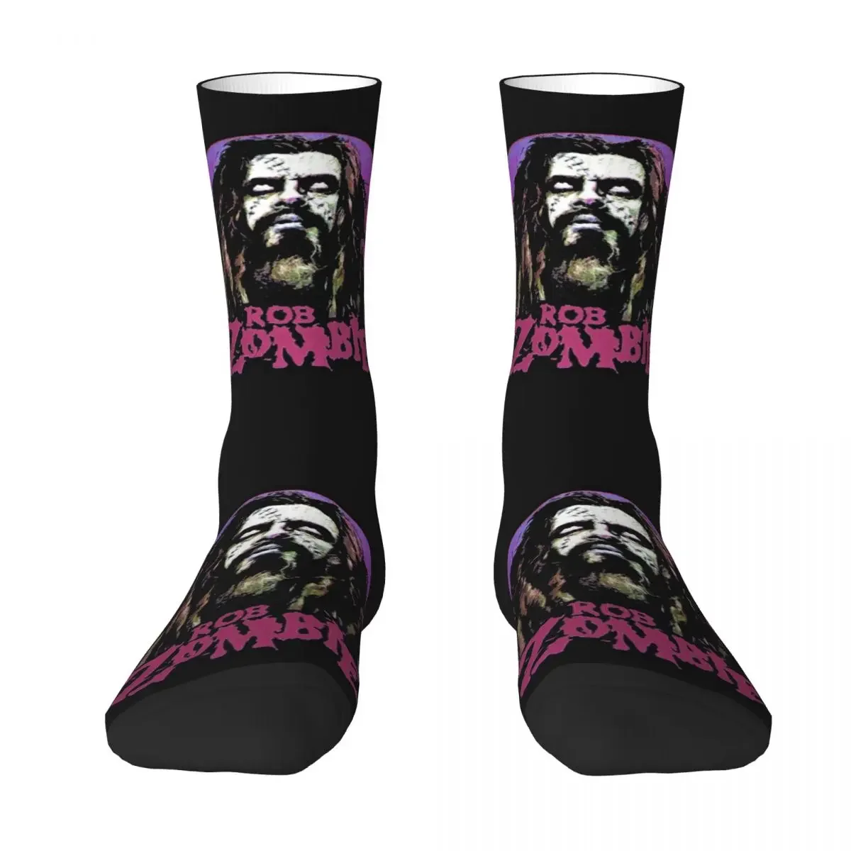 

Vintage Rob Zombie Band Art Socks Harajuku Super Soft Stockings All Season Long Socks Accessories for Unisex Birthday Present