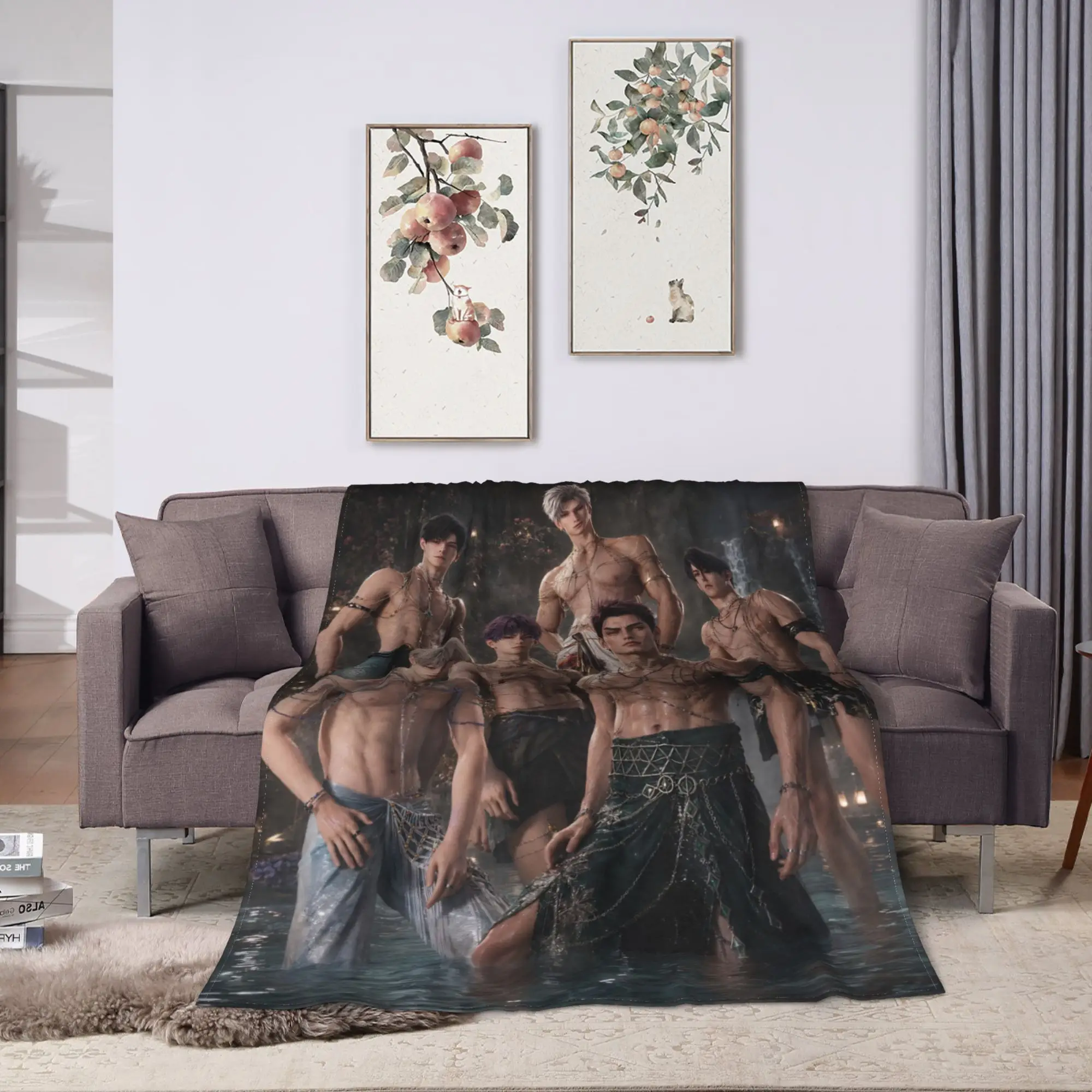 Love and Deepspace Blanket Quality Soft  Throw Blanket Winter Boy Girl Couch Chair Street Trend Bedspread