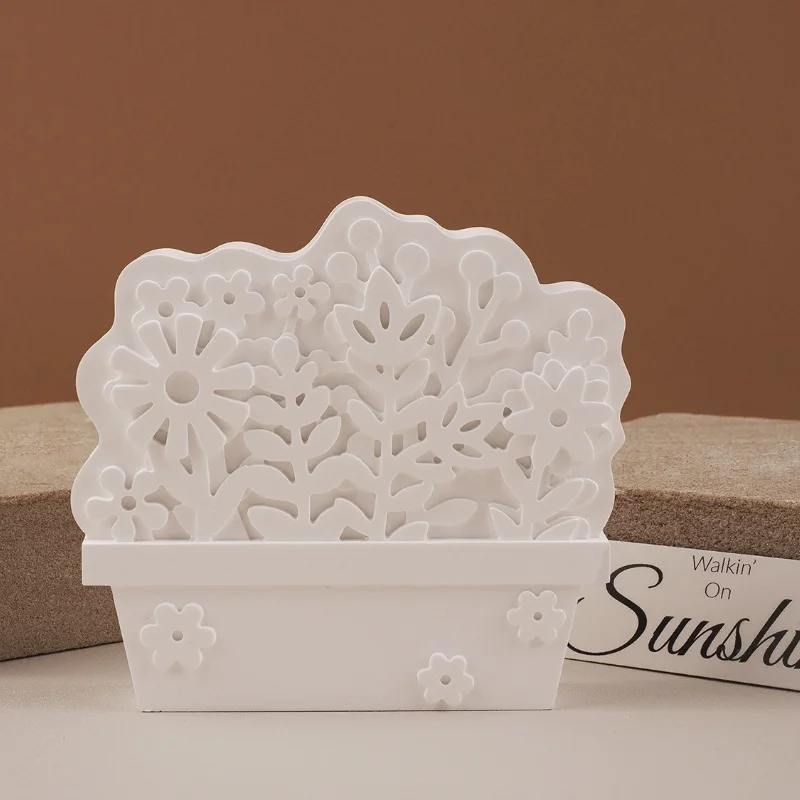 Gypsum Candle Float Vase Flower Pot Water Bottle Decorative Ornament Silicone Mold DIY Cake Food Baking Epoxy Resin Mold Crafts