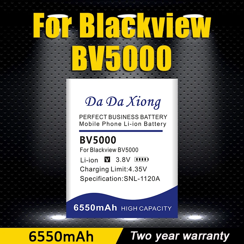New 100% Genuine BV5000 Battery 6550mAh For Blackview BV5000 BV 5000 Smart Phone With Tracking Code