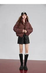 ELFSACK Christmas Korean Fashion Down Coats Women 2023 Winter New Designer Outwears