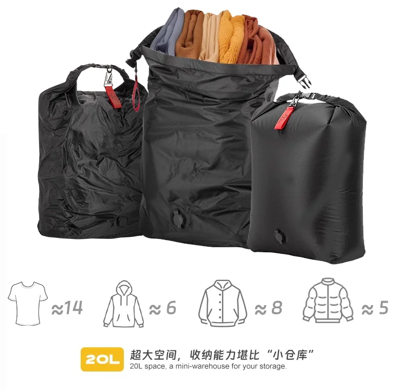 Sac de rangement à compression sous vide portable SCANDIHOME 10