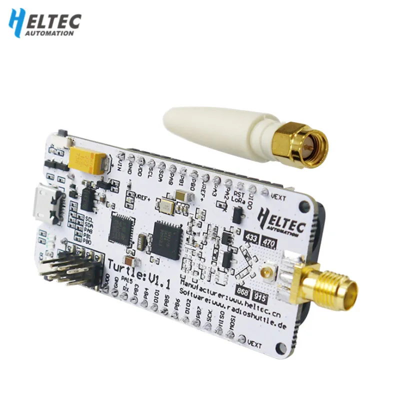 

Heltec Lora ARM32 HT-RA62 Lora Node Series Turtle Board LoRa Kit 151 HT-AT62 Support LoRa Point-to-Point and LoRaWAN Protocols