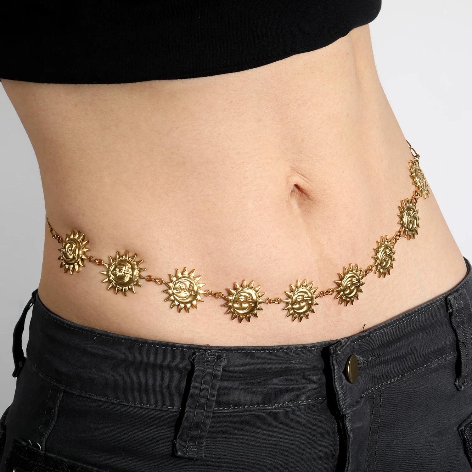 LUXUKISSKIDS Corrente de Cintu - Body Jewelry Brands avaliação e preço