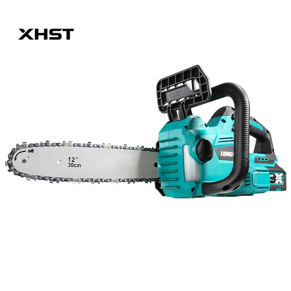 

12-Inch Cordless Electric Brushless Chainsaw Carbide Inserts Industrial Grade Wood Cutter Saw Oregon Chain OEM Support