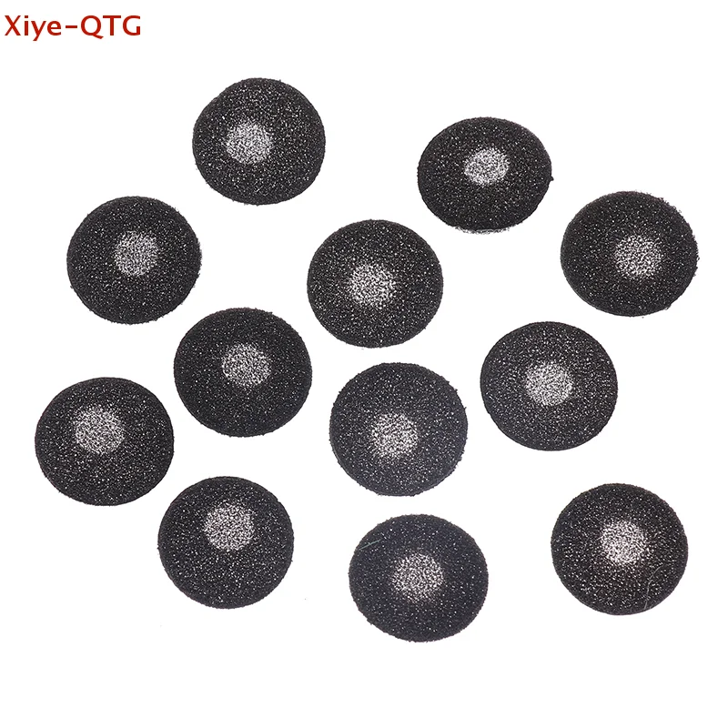 Hot！100Pcs 18MM Sponge Earmuffs Ear Eartips Headphone Protection Sponge Cover For Flat Head Earphone Earbuds Headset Accessories