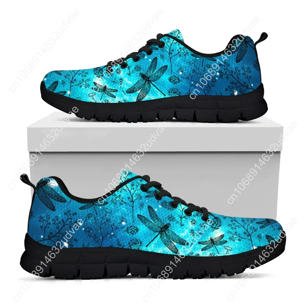 Star Dragonfly Design Fashion Sneakers Floral Print Comfortable Women's Sneakers Insect Casual Sneakers Chaussure