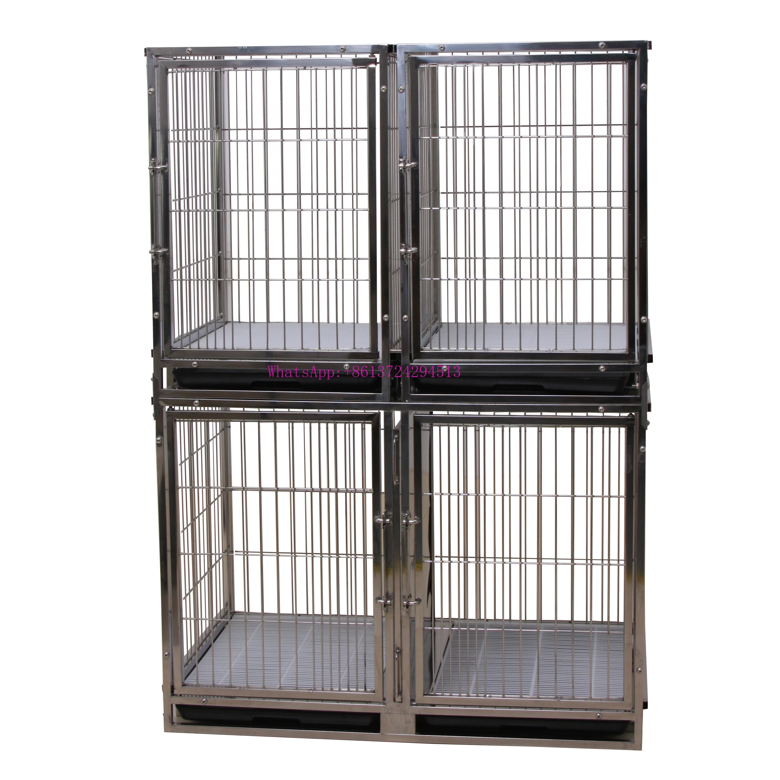 

503SS Veterinary Cages Stainless Steel Large Cat Cages/Pet Cages Feeding