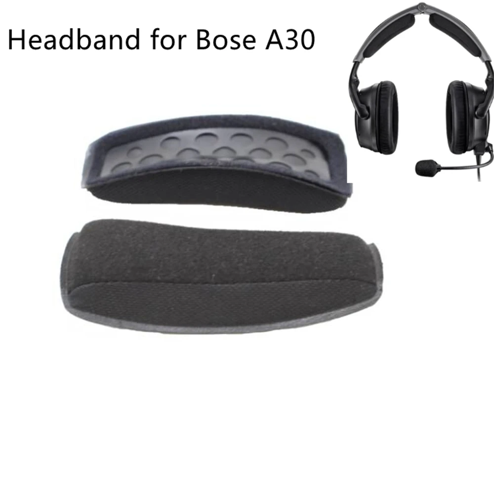 Almohadillas de cojín de diadema de repuesto para auriculares de aviación Bose A30, 1 par