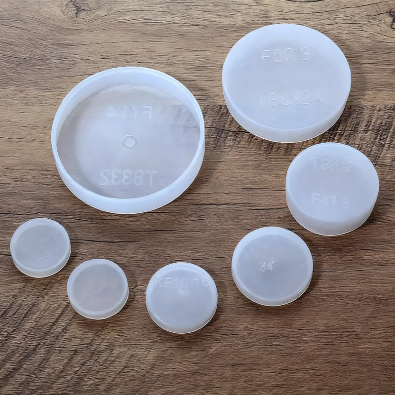 1/2/5PCSFH12.7-114 White Plastic FlangeDustCover CFQuick-Fitting Anti-Collision Plug EndFace Protection Oil-resistant Seal Cover