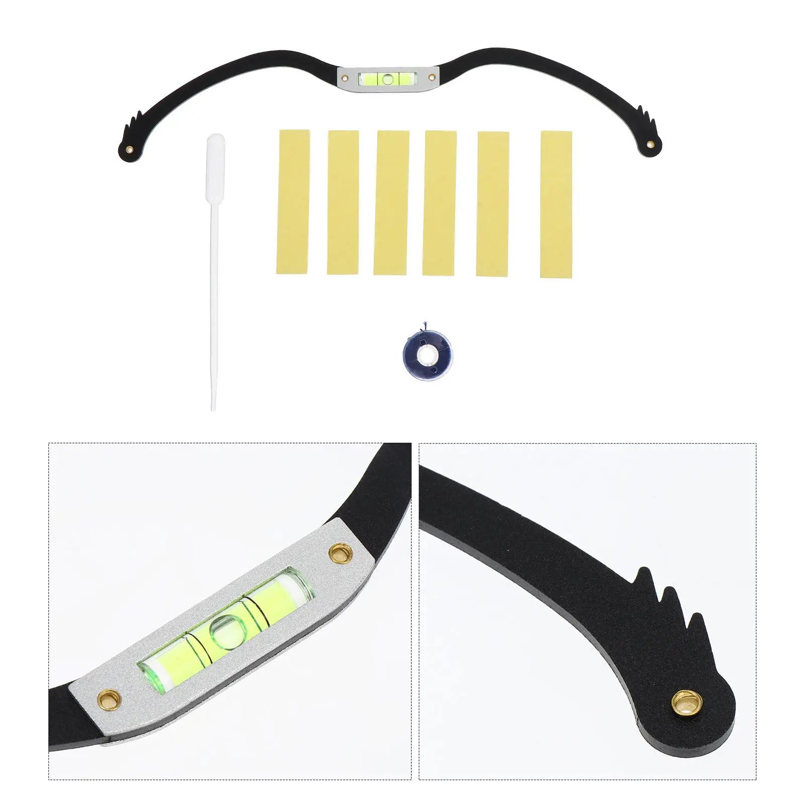 

1pc Horizontal Eyebrow Ruler Metal Lightweight Measuring Tool For Symmetrical Brow Mapping Eyebrow Positioning Shaping Tattoo