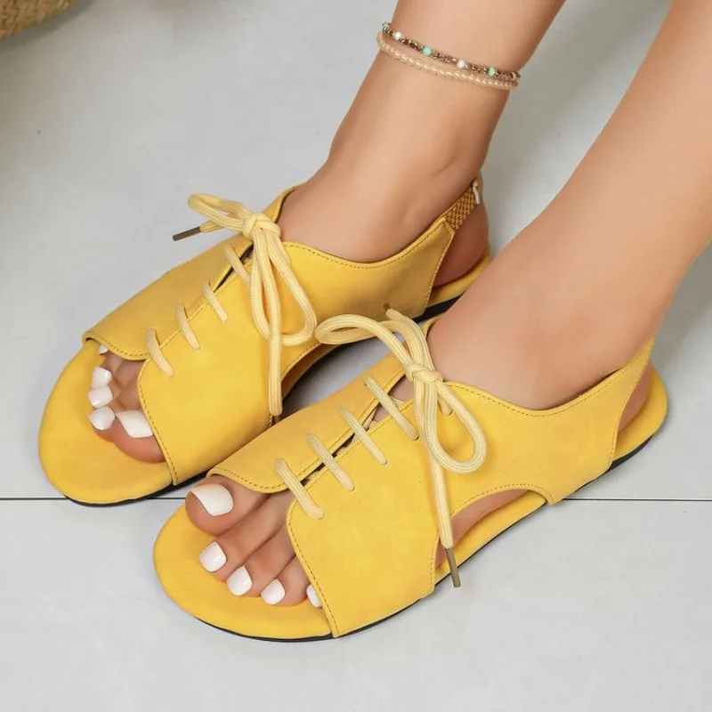 2026 New  Flat Heel Sandals Women Summer Lightweight Open Toe Casual Comfortable Sandles Woman Non Slip Shoes