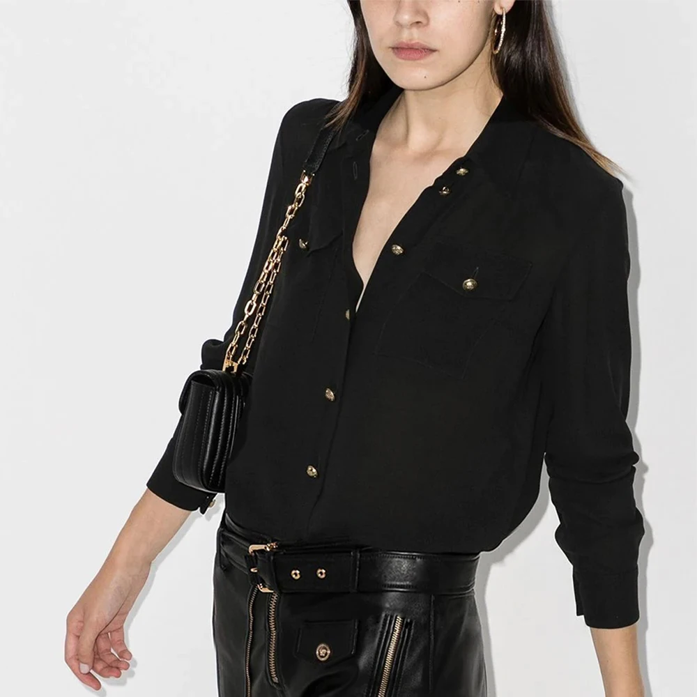 Spring And Autumn New Products High Quality Top Chiffon Fabric Cool Breathable Comfortable Versatile Women\'s Shirts