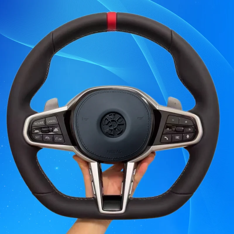 Customized CS Sport Leather Steering Wheel Suitable For BMW G01 G02 M3 X6 G06 G80 M4 G82 G05 G11 G12 G30 G29 F30 F10 F15
