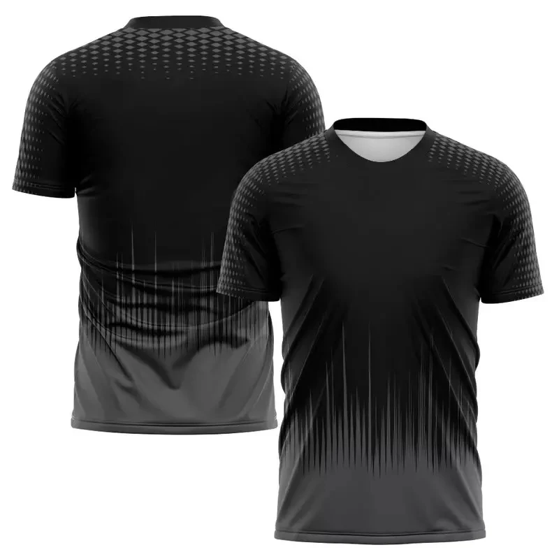 Fitness Fans 2025 Stripe 3D Print Breathable Jersey Men's Outdoor Sportwear Man Round Neck Short Sleeve Kids Tees Tops Clothing