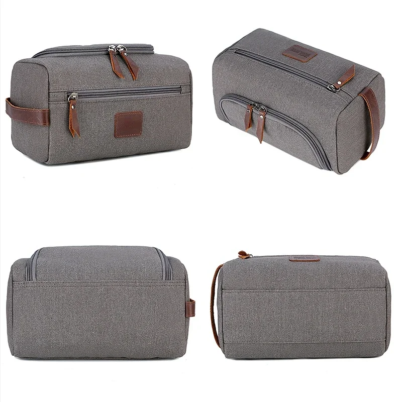 Men Pencil Bag Unisex Portable Travel Cosmetic Bag Casual Zipper Make Up Makeup Case Organizer Storage Pouch Toiletry Bags