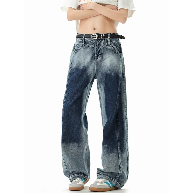 

Джинсы GIOIOMen, осенние новые трендовые свободные прямые джинсы 2025 для мужчин, мужская одежда