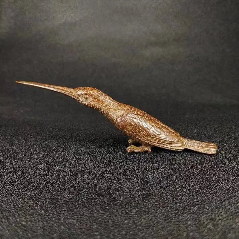 Alloy Kingfisher , Long-beaked Bird Home Decor, Tea Ceremony Tabletop Animal Ornament, Woodpecker Style