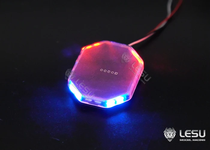 LESU für 1/14 Tamiya LED mit rot, blau und gelb wechselnden Modi, Feuerwehr-Warnleuchte für die Deckenmontage – Detail 13