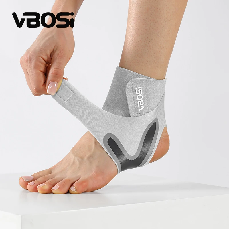 VBOSi 1-teilige Damen- und Herren-Neopren-atmungsaktive, verstellbare Knöchelstützhülle für Basketball, Radfahren, Laufen