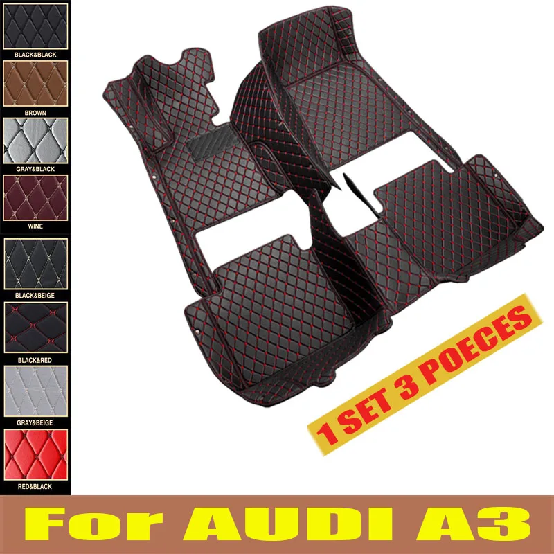 

For AUDI A3 Hatchback/Sportback 2013 2014 2015 2016 2017 2018 Car floor mats Custom foot Pads automobile carpet cover interior