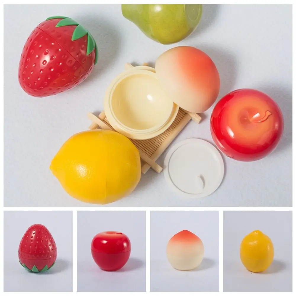 Cute Fruits Shape Face Cream Dispenser Box Reusable Plastic Lotion Empty Bottle Empty Mini Sample Bottles Cosmetics Container