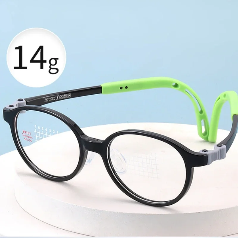 Children's Frame Prevention and Control Myopia Glasses Adjustable Temple Children's Silicone Glasses  Oculos De Grau Feminino