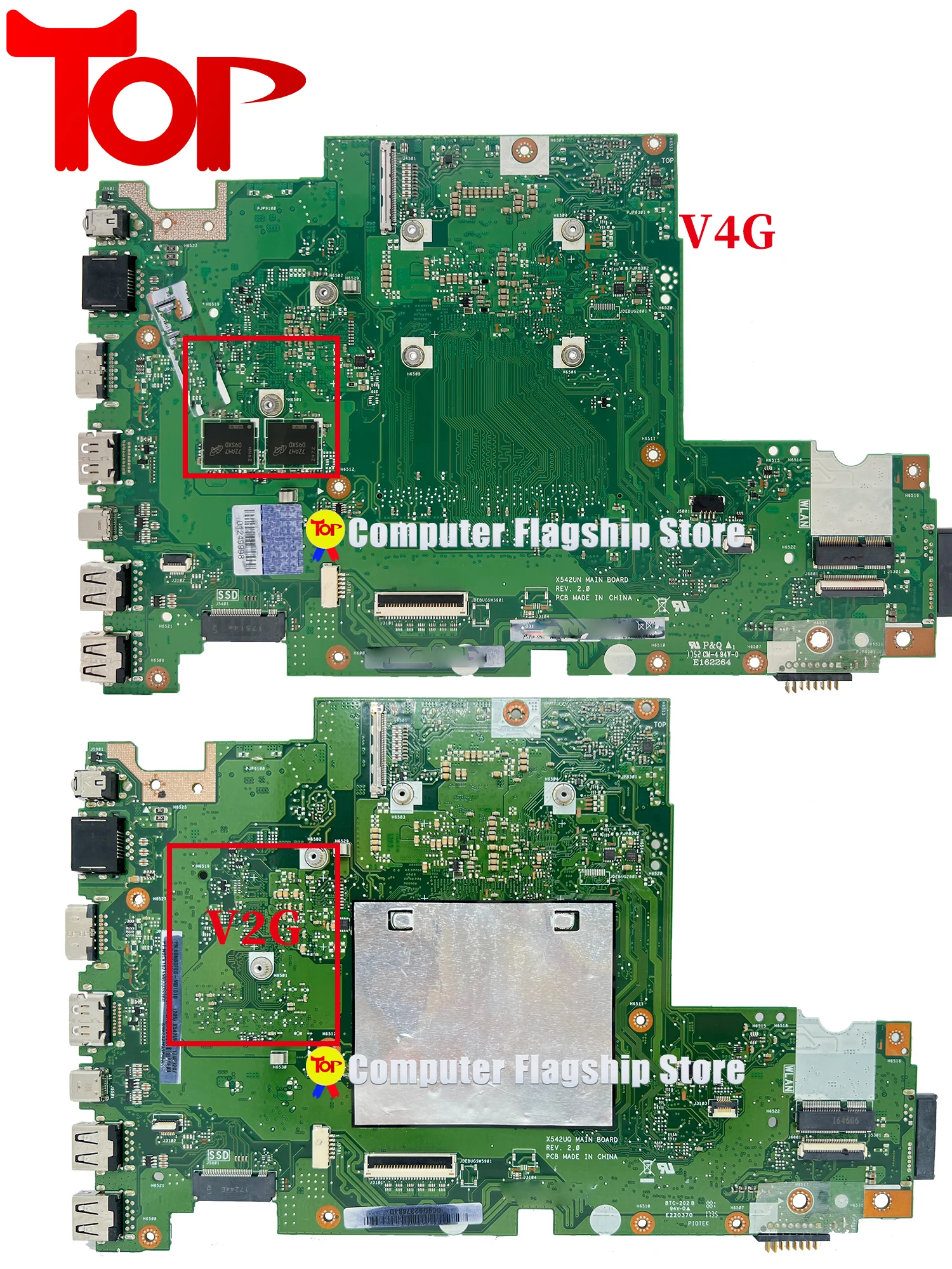 X542U Motherboard For ASUS X542UQ X542UF X542UA X542UN X542UNT X542UAR X542URV X542UQR X542URR I3 I5 I7 940M MX150 Mainboard