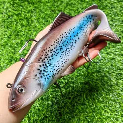 SWOLFY 20cm/30cm 134g/300g big game 3D plastic lures soft lures Silicone Bait for fishing artificial isca pesca